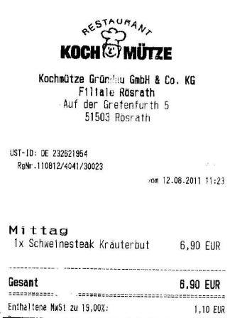 mbaa Hffner Kochmtze Restaurant